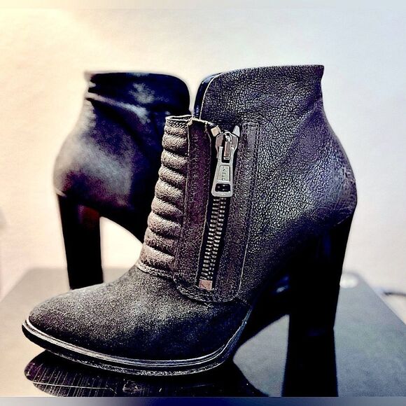 All Saints Shoes - All Saints Leather Black Ankle Boots Size 9.5